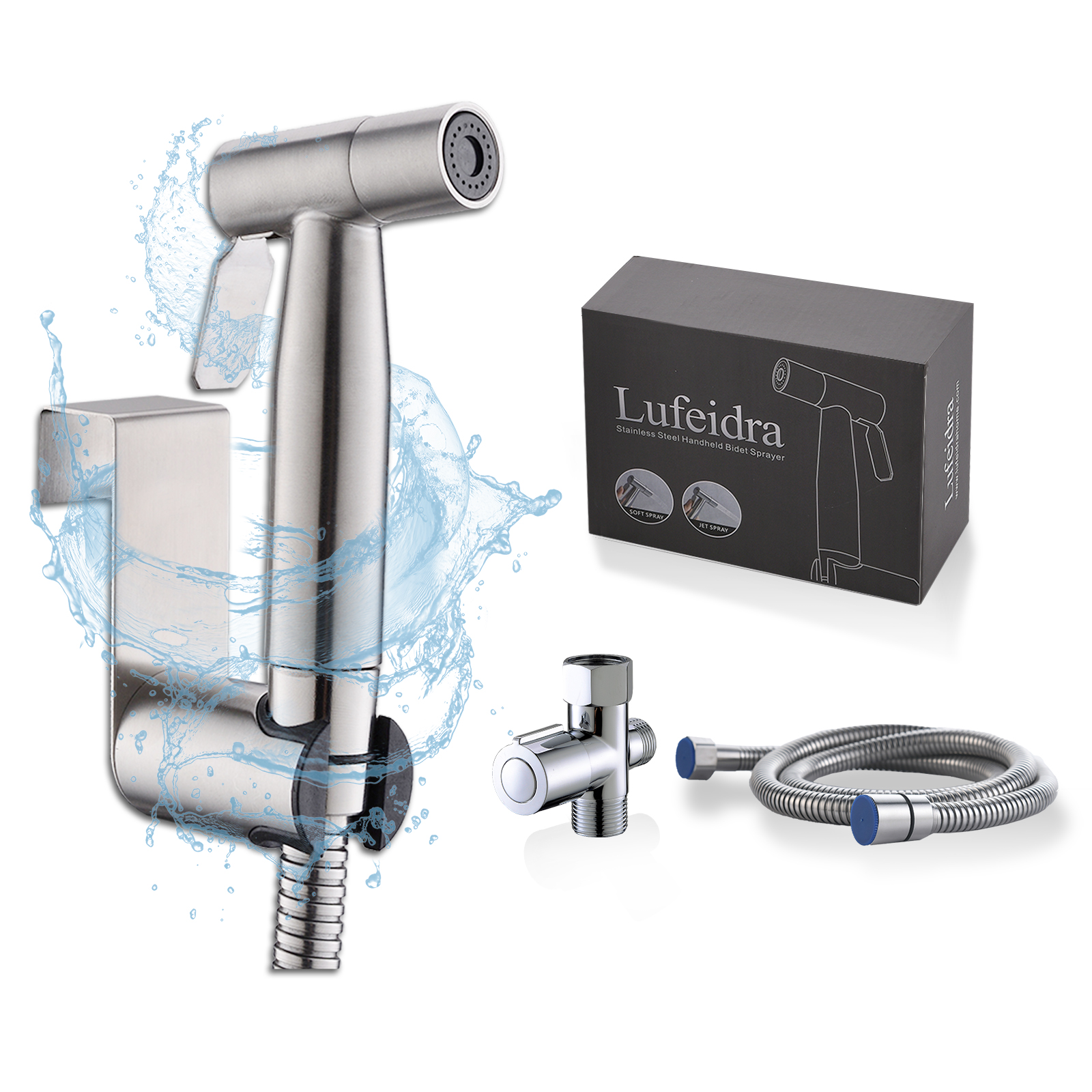 Handheld Adjustable Water Pressure Control Bidet Sprayer for